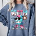 Dabbing Drippy 100th Days Of School Baseball Ice Cream Drip Comfort Colors Sweatshirt Denim Dabbing Drippy 100th Days Of School Baseball Ice Cream Drip Comfort Colors Sweatshirt Denim