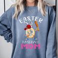 Dabbing Easter Baseball Mom Mother's Day Bunny Sunday Egg Comfort Colors Sweatshirt Denim