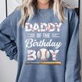 Daddy Of The Birthday Boy Baseball Matching Family Comfort Colors Sweatshirt Denim Daddy Of The Birthday Boy Baseball Matching Family Comfort Colors Sweatshirt Denim