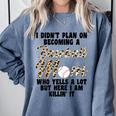 I Didn't Plan On Becoming a Baseball Mom Baseball Comfort Colors Sweatshirt Denim I Didn't Plan On Becoming a Baseball Mom Baseball Comfort Colors Sweatshirt Denim