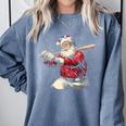 Dominican Santa Christmas Beisbol Baseball Dominicano Comfort Colors Sweatshirt Denim Dominican Santa Christmas Beisbol Baseball Dominicano Comfort Colors Sweatshirt Denim