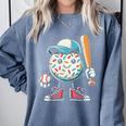 Donut Baseball Hat Ball Bat Cute Sport Toddler Boys Kids Men Comfort Colors Sweatshirt Denim Donut Baseball Hat Ball Bat Cute Sport Toddler Boys Kids Men Comfort Colors Sweatshirt Denim