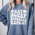 Eat Sleep Baseball Repeat Baseball Lover Baseball Mom Girls Comfort Colors Sweatshirt Denim Eat Sleep Baseball Repeat Baseball Lover Baseball Mom Girls Comfort Colors Sweatshirt Denim