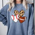 Football Baseball Heart Football Baseball Mom Comfort Colors Sweatshirt Denim Football Baseball Heart Football Baseball Mom Comfort Colors Sweatshirt Denim