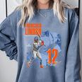 Francisco Lindor New York M Baseball Players MLBFLI304N Comfort Colors Sweatshirt Denim Francisco Lindor New York M Baseball Players MLBFLI304N Comfort Colors Sweatshirt Denim