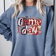 Game Day Baseball Leopard Coquette Bow Mama Mom Sister Comfort Colors Sweatshirt Denim Game Day Baseball Leopard Coquette Bow Mama Mom Sister Comfort Colors Sweatshirt Denim