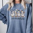 Game Day Just A Baseball Goose Cute Duck Team Sports Comfort Colors Sweatshirt Denim
