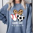 Game Day Vibes Soccer Baseball Mom Heart Comfort Colors Sweatshirt Denim Game Day Vibes Soccer Baseball Mom Heart Comfort Colors Sweatshirt Denim