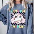 Game Day Vibes Softball Baseball Groovy Game Day Girls Women Comfort Colors Sweatshirt Denim Game Day Vibes Softball Baseball Groovy Game Day Girls Women Comfort Colors Sweatshirt Denim