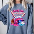 Game Kindergarten Baseball Ice Cream Drip On Back To School Comfort Colors Sweatshirt Denim Game Kindergarten Baseball Ice Cream Drip On Back To School Comfort Colors Sweatshirt Denim