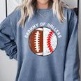 Grammy Of Ballers Football Baseball Grandma Grammy Comfort Colors Sweatshirt Denim Grammy Of Ballers Football Baseball Grandma Grammy Comfort Colors Sweatshirt Denim
