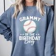 Grammy Of The Birthday Boy Baseball Player Birthday Comfort Colors Sweatshirt Denim Grammy Of The Birthday Boy Baseball Player Birthday Comfort Colors Sweatshirt Denim