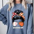 Grandma Life Basketball And Baseball Mom Funny Comfort Colors Sweatshirt Denim Grandma Life Basketball And Baseball Mom Funny Comfort Colors Sweatshirt Denim