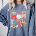 Groovy Ptchers Baseball Mom And Not Afraid To Yell About It Comfort Colors Sweatshirt Denim Groovy Ptchers Baseball Mom And Not Afraid To Yell About It Comfort Colors Sweatshirt Denim
