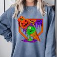 Halloween Baseball Ice Cream Drip Boys Girls Youth Comfort Colors Sweatshirt Denim Halloween Baseball Ice Cream Drip Boys Girls Youth Comfort Colors Sweatshirt Denim