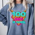 Happy 100 Days Of School Costume Baseball Drip Ice Cream Comfort Colors Sweatshirt Denim Happy 100 Days Of School Costume Baseball Drip Ice Cream Comfort Colors Sweatshirt Denim