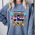 Happy 6733 Days Of School Baseball Drip 100th Day Of School Comfort Colors Sweatshirt Denim