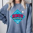 HBCU Swing For Greatness Baseball Softball College Apparel Comfort Colors Sweatshirt Denim