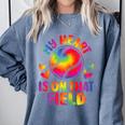 My Heart Is On That Field Cute Baseball Mom Women Comfort Colors Sweatshirt Denim My Heart Is On That Field Cute Baseball Mom Women Comfort Colors Sweatshirt Denim