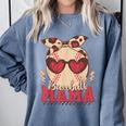 Heart Glasses Baseball Mama Baseball Mom Mother's Day Comfort Colors Sweatshirt Denim Heart Glasses Baseball Mama Baseball Mom Mother's Day Comfort Colors Sweatshirt Denim