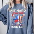 Hit Hard Run Fast Turn Left Baseball Cream Drip Crossed Bats Comfort Colors Sweatshirt Denim Hit Hard Run Fast Turn Left Baseball Cream Drip Crossed Bats Comfort Colors Sweatshirt Denim