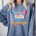 HUGvyn 100 Drippy Days Of School Baseball Ice Cream 100 Days Comfort Colors Sweatshirt Denim HUGvyn 100 Drippy Days Of School Baseball Ice Cream 100 Days Comfort Colors Sweatshirt Denim