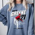 Hunter Greene Cincinnati MLB Baseball Players MLBHGR204M Comfort Colors Sweatshirt Denim Hunter Greene Cincinnati MLB Baseball Players MLBHGR204M Comfort Colors Sweatshirt Denim