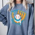 Ice Cream Baseball Mitt Drippy Scoop Baseball Sports Comfort Colors Sweatshirt Denim Ice Cream Baseball Mitt Drippy Scoop Baseball Sports Comfort Colors Sweatshirt Denim