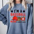I'm A Baseball Mom Of Course I'm Broke Raglan Baseball Tee Comfort Colors Sweatshirt Denim
