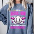 I'm A Baseball Mom Baseball Pitcher Catcher Baseball Player Comfort Colors Sweatshirt Denim