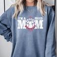 I'm a Proud Soccer Baseball Mom Comfort Colors Sweatshirt Denim