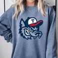 Jarrell Storm Chasers Baseball Big Logo Comfort Colors Sweatshirt Denim Jarrell Storm Chasers Baseball Big Logo Comfort Colors Sweatshirt Denim