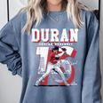 Jarren Duran Boston MLB Baseball Players MLBJDU201M Comfort Colors Sweatshirt Denim