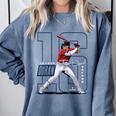 Jarren Duran Boston MLB Baseball Players MLBJDU202M Comfort Colors Sweatshirt Denim Jarren Duran Boston MLB Baseball Players MLBJDU202M Comfort Colors Sweatshirt Denim