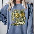 I Just Hit 100 Days Of School Camouflage Baseball Comfort Colors Sweatshirt Denim