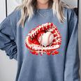 Kid Drip Ice Cream Baseball Heart Catcher Valentines Day Boy Comfort Colors Sweatshirt Denim Kid Drip Ice Cream Baseball Heart Catcher Valentines Day Boy Comfort Colors Sweatshirt Denim
