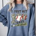 Kids I Just Hit 100 Days Boys 100 Days Of School Baseball Kids Comfort Colors Sweatshirt Denim Kids I Just Hit 100 Days Boys 100 Days Of School Baseball Kids Comfort Colors Sweatshirt Denim