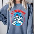 L7 Weenie Baseball Softball Comfort Colors Sweatshirt Denim L7 Weenie Baseball Softball Comfort Colors Sweatshirt Denim