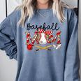 Leopard Baseball Mom Game Day Vibes Mother's Day Comfort Colors Sweatshirt Denim Leopard Baseball Mom Game Day Vibes Mother's Day Comfort Colors Sweatshirt Denim