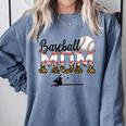 Leopard Baseball Mom Mama Mommy Sport Comfort Colors Sweatshirt Denim Leopard Baseball Mom Mama Mommy Sport Comfort Colors Sweatshirt Denim