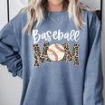 Leopard Baseball Mom Baseball Mama Retro Cute Mother's Day Premium Comfort Colors Sweatshirt Denim Leopard Baseball Mom Baseball Mama Retro Cute Mother's Day Premium Comfort Colors Sweatshirt Denim