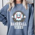 Leopard Baseball Vibes Game Day Softball Life Mom Comfort Colors Sweatshirt Denim Leopard Baseball Vibes Game Day Softball Life Mom Comfort Colors Sweatshirt Denim