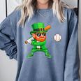 Leprechaun Playing Baseball St Patricks Day Sport Boys Comfort Colors Sweatshirt Denim Leprechaun Playing Baseball St Patricks Day Sport Boys Comfort Colors Sweatshirt Denim