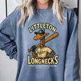 Littleton Longnecks Retro Minor League Baseball Comfort Colors Sweatshirt Denim Littleton Longnecks Retro Minor League Baseball Comfort Colors Sweatshirt Denim