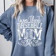 Living That Baseball Mom Life Sporty Humor Comfort Colors Sweatshirt Denim