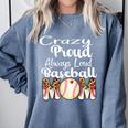 Loud And Proud Baseball Mom Messy Bun 2024 Premium Comfort Colors Sweatshirt Denim Loud And Proud Baseball Mom Messy Bun 2024 Premium Comfort Colors Sweatshirt Denim