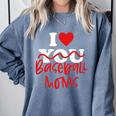 I Love Baseball Moms Comfort Colors Sweatshirt Denim I Love Baseball Moms Comfort Colors Sweatshirt Denim