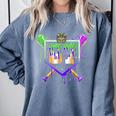 Mardi Gras Baseball Carnival Party Ice Cream Drip Boys Comfort Colors Sweatshirt Denim Mardi Gras Baseball Carnival Party Ice Cream Drip Boys Comfort Colors Sweatshirt Denim