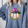Mardi Gras Baseball Jester Hat Fleur De Lis Boys Girls Kids Comfort Colors Sweatshirt Denim Mardi Gras Baseball Jester Hat Fleur De Lis Boys Girls Kids Comfort Colors Sweatshirt Denim