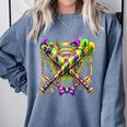 Mardi Gras Baseball Jester Hat New Orleans Men Women Kid Comfort Colors Sweatshirt Denim Mardi Gras Baseball Jester Hat New Orleans Men Women Kid Comfort Colors Sweatshirt Denim